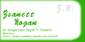 zsanett mogan business card